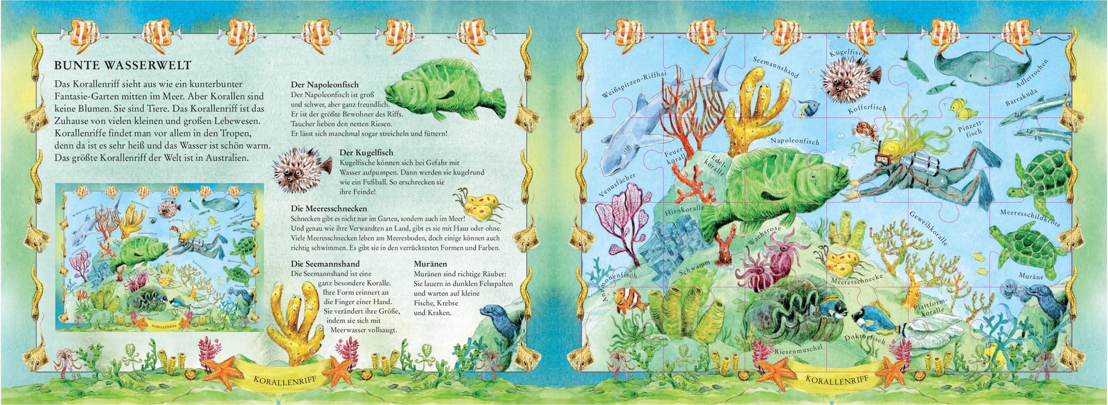 Thumbnail - Mein Puzzlebuch Meereswelt | Tolle Infos Und 4 Puzzles Mit Je 24