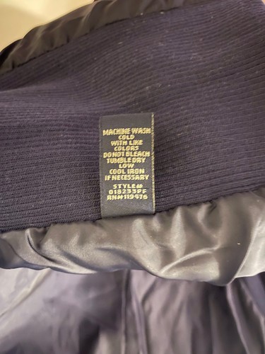 US Polo Assn Women’s LG~ Navy Blue Quilted Jacket ~Gold Horse ~ New W/Tags - Picture 11 of 22