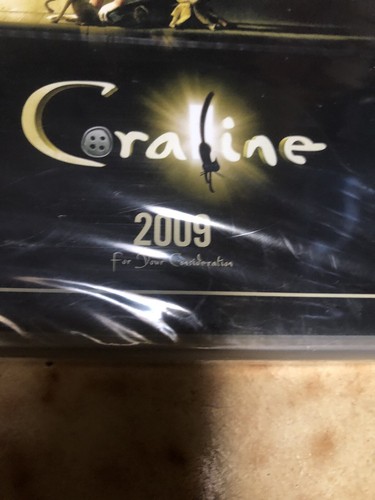 Coraline 2009 FYC Sealed Dvd Screener HTF - Picture 2 of 12