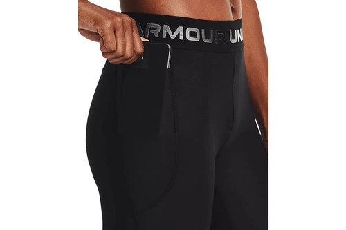 Under Armour-Heatgear Wordmark Waistband legging (Black/White,Size XL)NEW - Picture 2 of 4