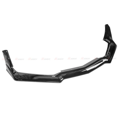 For 20-25 Corvette C8 Black ZR1 Style Front Bumper Lip Splitter Side Winglets - Picture 3 of 10