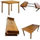 Stickley Mission Breakfast Table 2-15 Leaves, Extends to 66" /W36" x D36" x H30"