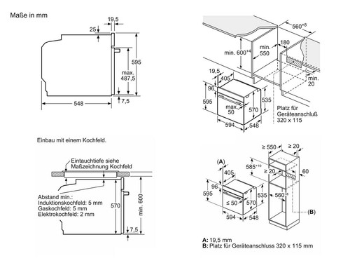 Neff B6ACH7AG3 Pyrolyse Backofen Graphite-Grey - Bild 7 von 7