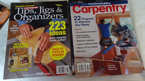 WOODWORKING Lot 14 Magazines Specialty $115+ Retail Making Tools Garden Project - Imagen 6 de 8
