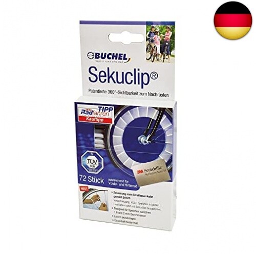 72 Stück Sekuclip Scotchlite 3M Speichenreflektoren Speichenstrahler - Bild 1 von 1