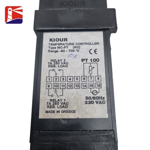 Kiour Temperature Controller Type MC-PT. Two Commands. Made in Greece - Picture 8 of 8