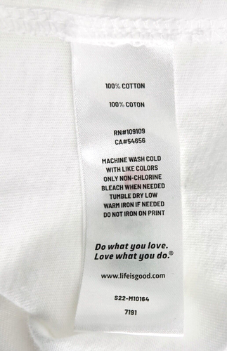 We Be Clubbin Life is Good T-Shirt Herren Größe M Weiß Kurzarm Golf - Bild 8 von 8
