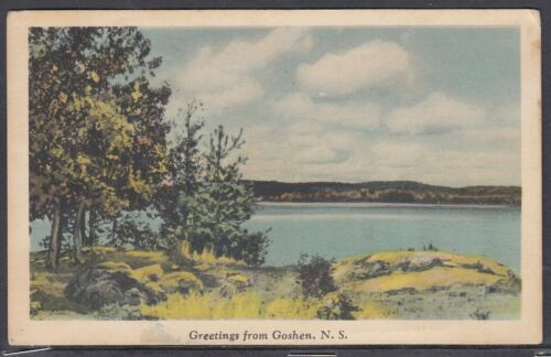 Canada - 14 luglio 1949 Goshen, NS anello diviso annullo su cartoncino - Foto 2 di 2