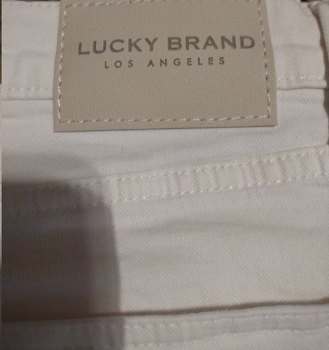 Lucky Brand Damen Crop weiß Denim Jeans Bridgette Boot Größe 12/31 - Bild 8 von 9