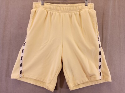 Puma shorts Men L yellow French Terry stretch Way 1 golf Athletic classic