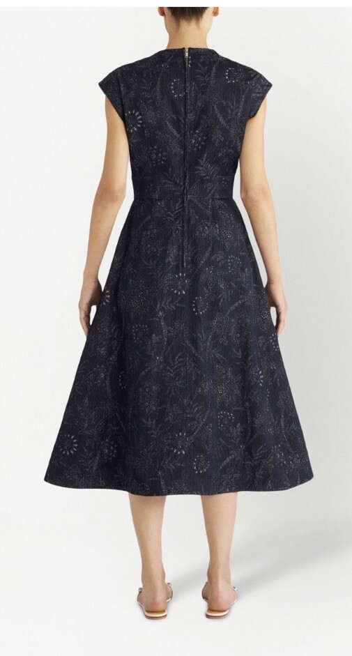 ワンピース ETRO JACQUARD MIDI DRESS ETRO patterned-jacquard A-line Cap Sleeve Midi dress New