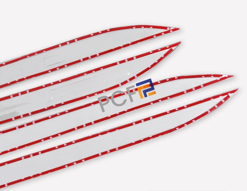 For Volkswagen Atlas 2018-24 Chrome Steel car Side Door Body Molding Cover Trim - Picture 13 of 13