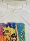 Sublivie Taylor Swift Size Large Adult 100% Cotton T-shirt T-shirt BNWOT White — photo 2