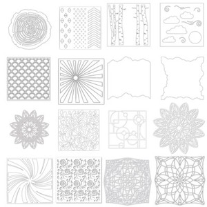 Background-Plastic-Spray-Layering-Stencils-Scrapbook-Album-Decor-Drawing-Sheets