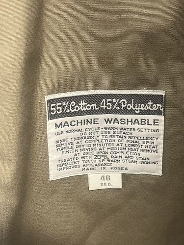 Vintage Misty Harbor Trench Coat Tan With Removable Fur Liner Sz 48 Reg - Picture 11 of 21