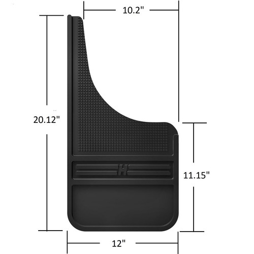 HUSKY MudDog Front & Rear Mud Guards Flaps for Ford F150 F250 F350 Black No SS - Picture 6 of 7
