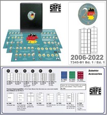 2 EURO-Coin-Album German Federal States 2006-2022 Safe 7345 B1 Premium