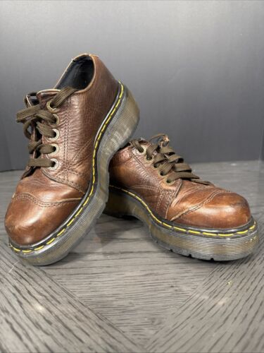 Vintage Dr. Doc Martens 8651 Plateau Keilabsatz Oxford Y2K Damen US Größe 3 - Bild 10 von 10