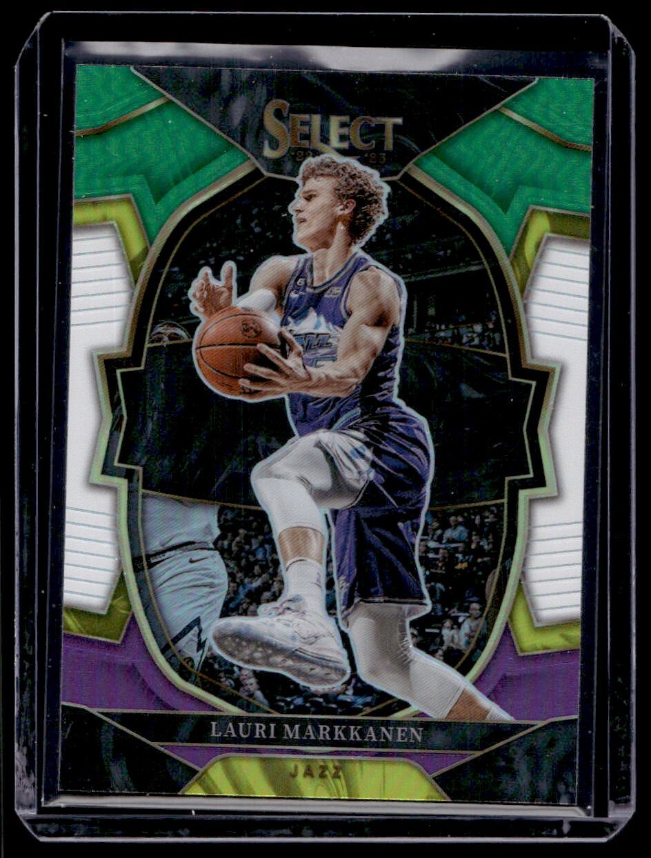 2022 Panini Select Lauri Markkanen Green/White/Purple Prizm Concourse #45 Jazz