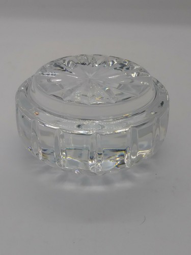 Waterford Crystal Large Round paperweight with star on top signed Waterford... - Picture 6 of 12