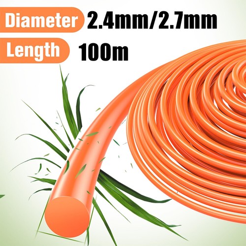 2.4MM/2.7MM*100M TRIMMER LINE WHIPPER SNIPPER CORD WIRE BRUSHCUTTER NYLON AU - Picture 4 of 14