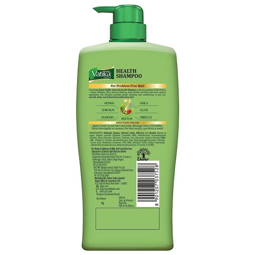 Dabur Vatika Hair Shampoo natural ingredients Goodness of Henna & Amla - Picture 12 of 24