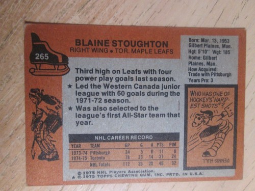 1975-76 TOPPS HOCKEY, MULTI LISTING, YOU PICK EM", EXCELLENT CARDS, NO CREASES. - Picture 312 of 384