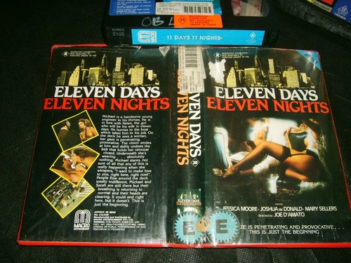 ELEVEN DAYS ELEVEN NIGHTS - 1987 RARE Macro Entertainment VHS Issue Joe D' Amato