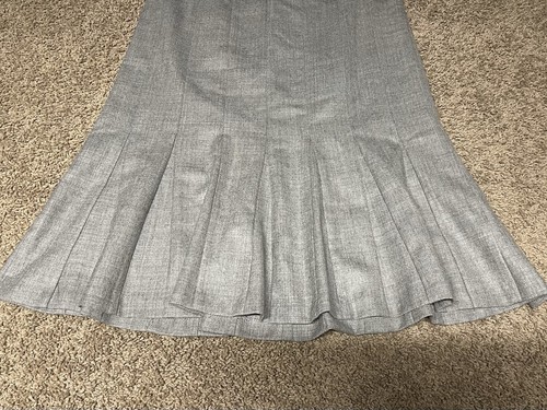Pendleton Mujer 10 Falda Gris 100% Lana Oficina Neutral Negocios Informal Preppy - Imagen 2 de 7