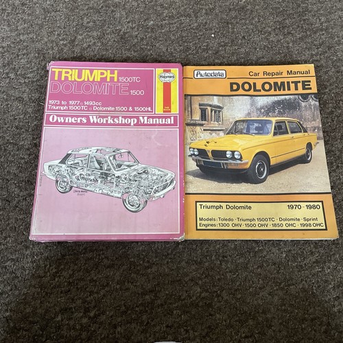 Triumph dolomite Haynes Workshop manual X2