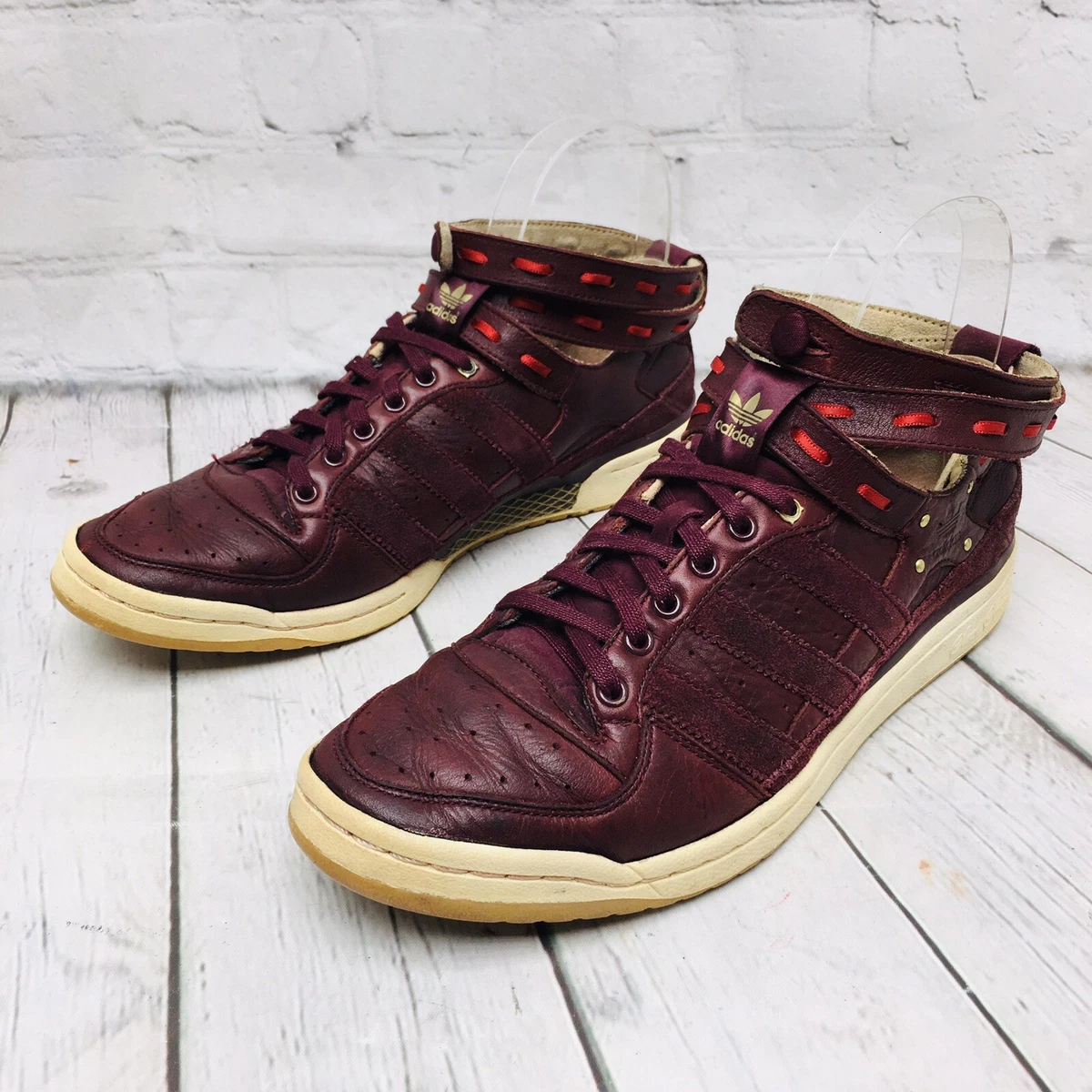 Adidas red high ankle deals shoes