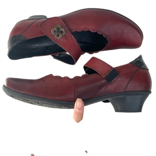 Zapatos Remonte Dorndorf Mary Jane en rojo 10 tacón bajo - Imagen 5 de 10