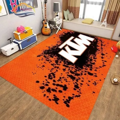 KTM Motorrad Boden Teppich Schlafzimmer Tür Matte rutschfeste Matte Geschenk -- - Bild 15 von 45