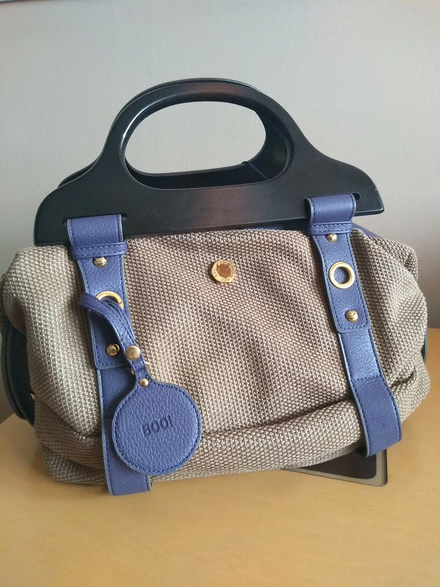 Boo Fashion Designs Canvas Handbag with Zip Long Strap. Brand New. Was 60