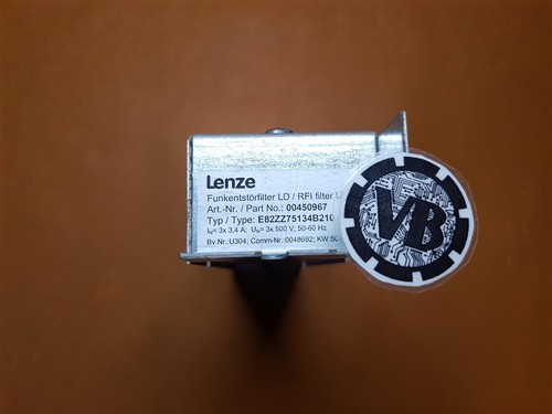 Filtro de interferencia de chispas Lenze tipo RFI: E82ZZ75134B210 - Imagen 2 de 2