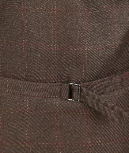 Chalecos a cuadros de tweed de doble pecho para hombre niños conjuntos informales - Imagen 19 de 19