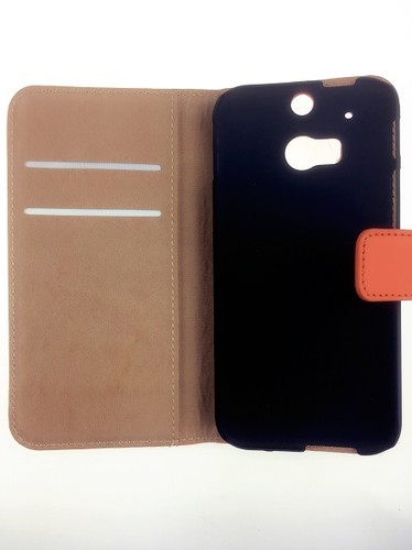 LUXURY REAL LEATHER WALLET STAND CASE CARD POCKET FOR HTC ONE M8 UK FREE POST - Picture 10 of 24