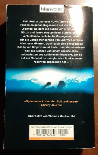 CLIVE CUSSLER & PAUL KEMPRECOS-Brennendes Wasser-SIGNED German paperback-2007 - Picture 5 of 7