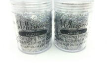 Whispers Silver Glitter Embossing Powder, 1 Ounce, Scrapbooking