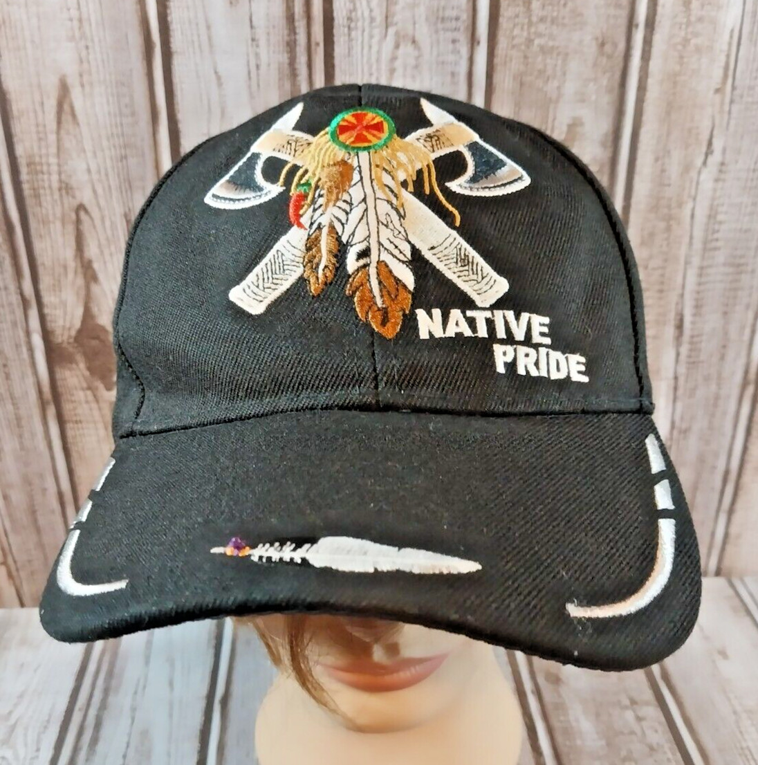 Joycap Adjustable Hat Black Native Pride Cap Drea… - image 1