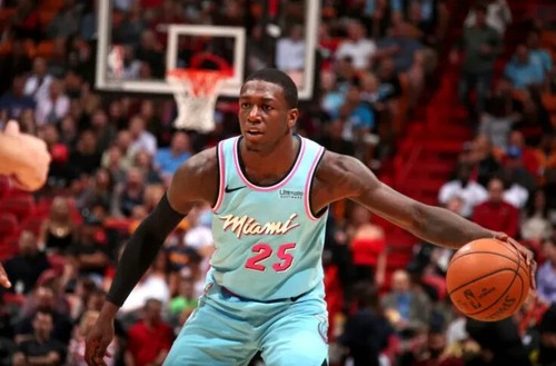 Kendrick Nunn Signed Heat Black Miami Vice Custom Nike Style Jersey (JSA COA) - Picture 5 of 6