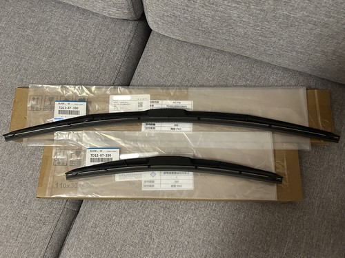 Genuine Front New Pair Windshield Wiper Blades Fit For 2007-2012 Mazda CX-7 CX7 - Picture 6 of 10