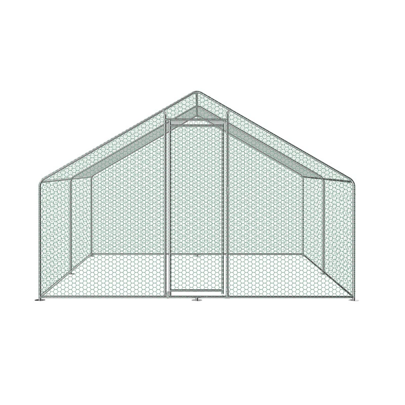 Large Walk-in Pet Chicken Run Coop Cage Rabbit Hutch Ferret House w Cover 3x4x2m - image 2 of 4