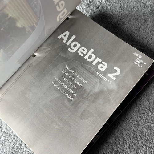 Houghton Mifflin Harcourt Algebra 2 Textbook Volumes 1 & 2 Homeschool Bundle - Picture 4 of 6