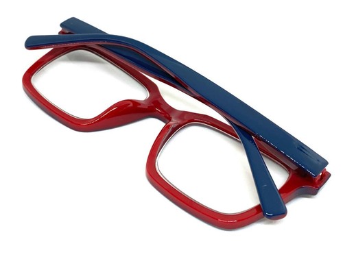 Men or Women Classy Elegant Modern Retro READING Eye Glasses Readers Blue Frame - Picture 6 of 6