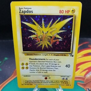 Zapdos 1999 Fossil #15/62 Holo (Thunderstorm Gift Box
