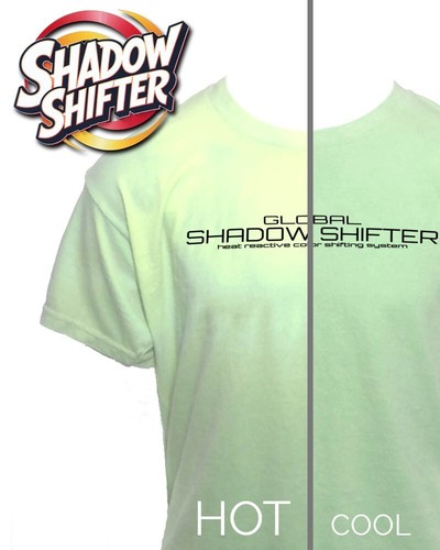 Shadow Shifter Color Changing Adult GREEN TO YELLOW T-Shirts like 90s Hypercolor - Picture 2 of 7