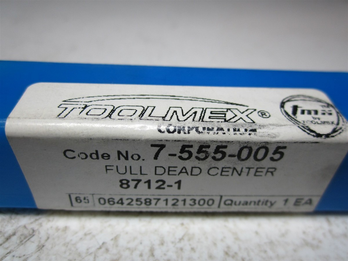 TMX (7-555-005) MT1 T.I.R. 0.0002in Ball Bearing Steel Dead Center