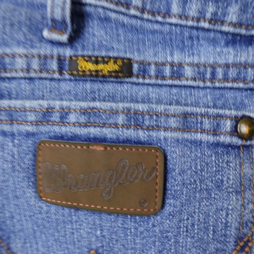 Wrangler Jeans Mens 36X34 Light Blue Denim Pants Workwear Cowboy Western Stretch - Picture 16 of 17