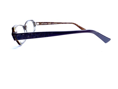 New Jean Lafont Brown Rectangular Oval Eyeglasses France Elegie 283 51 14 138 - Picture 3 of 9